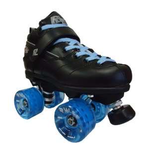  Rock GT50 Black Boots with with Atom Pulse 78A Outdoor Wheels ABEC 