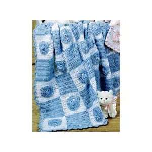 Blue Bears Baby Blanket Crochet Kit