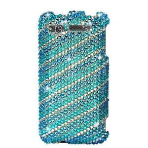  Blue/ Silver Lines With Full Rhinestones Hard Protector 