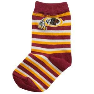  NFL Washington Redskins Toddler Sport Stripe Socks 