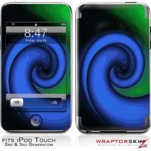   Touch 2G & 3G Skin and Screen Protector Kit   Alecias Swirl 01 Blue