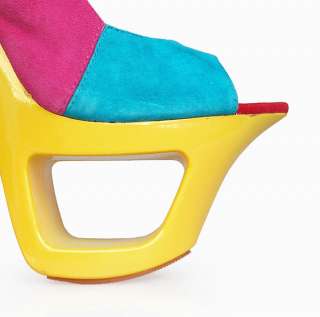 Runway Multicolor Beyonce Cutout Double Platform Sandal  