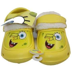  Spongebob Squarepants Toddler Slippers Size 7 8 Yellow 