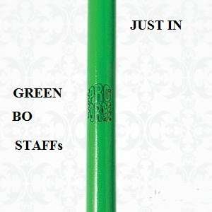  Competition karate Bo Staff with GREEN Finish Size 60 
