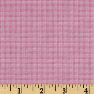  44 Wide Toy Poodle Plaid Pink Fabric By The Yard Arts 