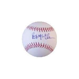 Bob McClure autographed Baseball