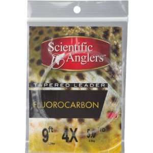 Scientific Anglers Fly Fishing Fluorocarbon Leader 9 ft  