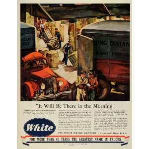  1945 Ad White Super Power Trucks Commercial Industrial 