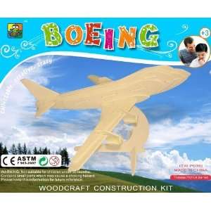  3d Wooden Puzzle boeing 747 Toys & Games