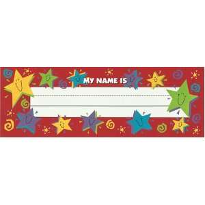  Eureka, Stars and Spirals Tented Name Plates, 6.5 Inch 