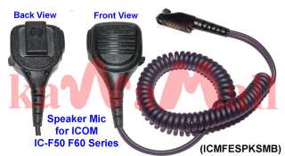 Med Sz Heavy Duty Speaker Mic for ICOM IC F50 F60 Radio  