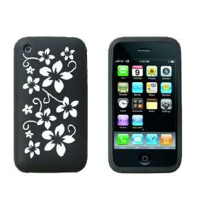  Brand New Apple iPhone Floral Silicone Case Cover Black 