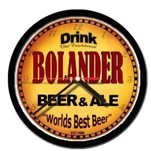  BOLANDER beer and ale cerveza wall clock 