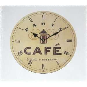 Paris Cafe Coffee Vintage Style Wall Clock