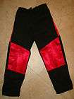 Mens Cotton Black Red BMX Goth Motorcross Style Pants