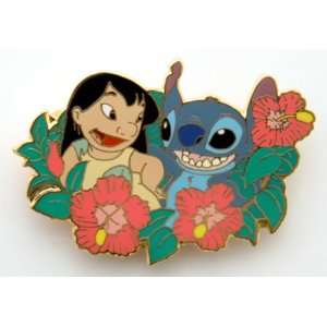 Disney Pins Lilo & Stitch Among Flowers