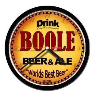  BOOLE beer and ale cerveza wall clock 