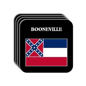  US State Flag   BOONEVILLE, Mississippi (MS) Set of 4 Mini 