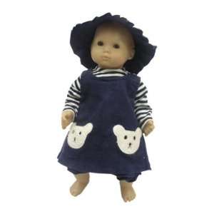   Girl Doll Clothes 4pc Teddy Bear Outfit for Bitty Baby Toys & Games