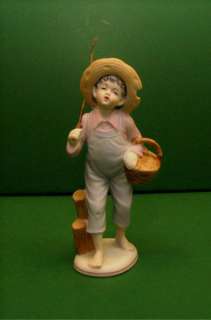   Japan Fisherman boy Bisque figurine UCAGCO China Ceramics  