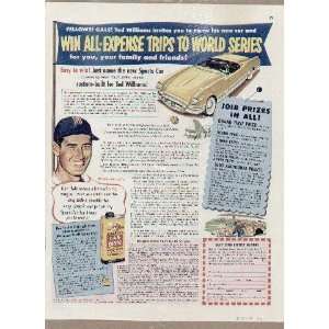  Ted Williams, Boston Red Sox  1951 Johnsons Car 