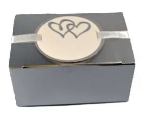 Platinum Truffle Wedding Favor Box Kit 50ct 634680695982  