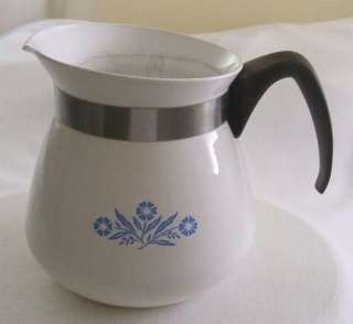 Corning Ware Blue Cornflower Stove Top Coffee Tea Pot ~ 2 Quart  