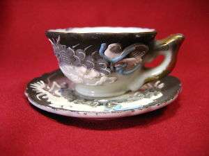 Small China Tea Cup & Saucer   Dragon Design Japan  