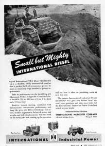 1946 International TD 6 Crawler Tractor Original Ad  