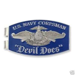 Navy Corpsman Money Clip DOC challenge coin  