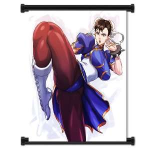 Street Fighter Anime Game Chun Li Fabric Wall Scroll Poster (16x17 