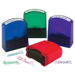 8ct Self Inking Teacher Stamps with Stand (Spanish)   Early Childhood 