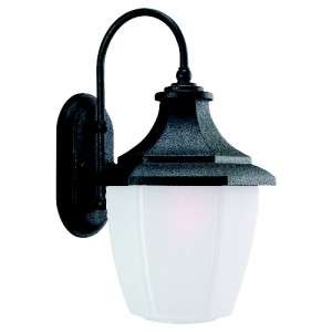 SEAGULL 88172 12 Black Outdoor Wall Lantern Lamp Light  