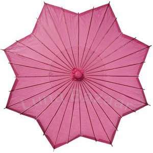  Fuchsia Pink Star 33 Inch Paper Parasol