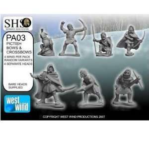   Miniatures 28mm Pictish Bowmen and Crossbows (SHS) (4) Toys & Games