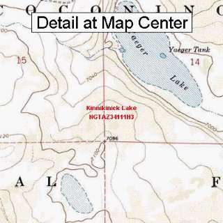  USGS Topographic Quadrangle Map   Kinnikinick Lake 