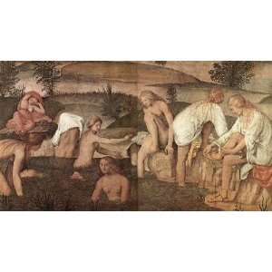   , painting name Girls Bathing, By Luini Bernardino