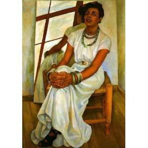   Diego Rivera   24 x 34 inches   Portrait of Lupe Marin
