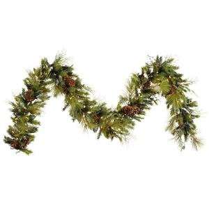   Mix Pine Christmas Garland & Dura Lit 100 Clear Lights