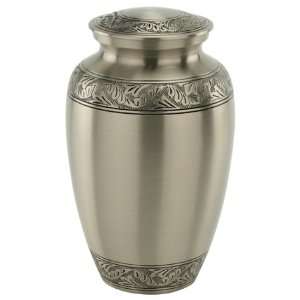  Classic Pewter Engraved Brass Urn Patio, Lawn & Garden
