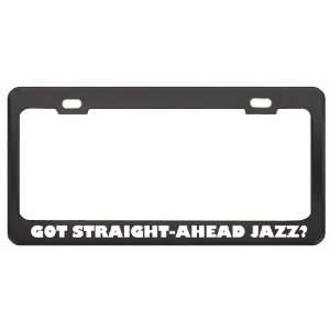   Jazz? Music Musical Instrument Black Metal License Plate Frame Holder
