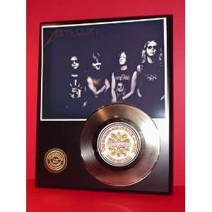 Gold Record Outlet METALLICA 24kt Gold Record Display LTD  