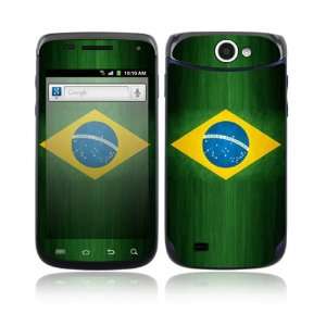 Flag of Brazil Decorative Skin Cover Decal Sticker for Samsung Exhibit 