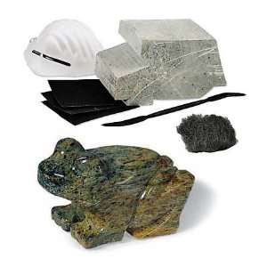  Premier Brazilian Soapstone Frog Carving Kit with Tools 