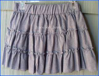 Light Blue Jean Denim Pleated Skirt Junior Size Medium  