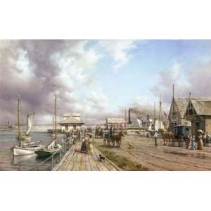  Dusan Kadlec   Steamboat Wharf, Nantucket, ca. 1900 Canvas 