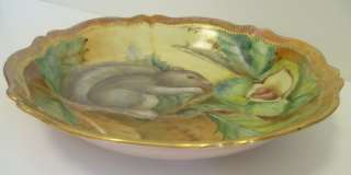 EG Gutherz Royal Hand Painted Squirrel Bowl  