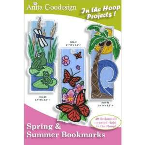  Anita Goodesign Embroidery SPRING SUMMER BOOKMARK