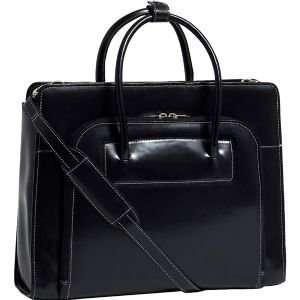   Italian Leather Ladies Notebook Briefcase   V46380 Computers