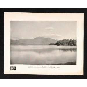   Chocorua Lake Tamworth NH   Original Halftone Print